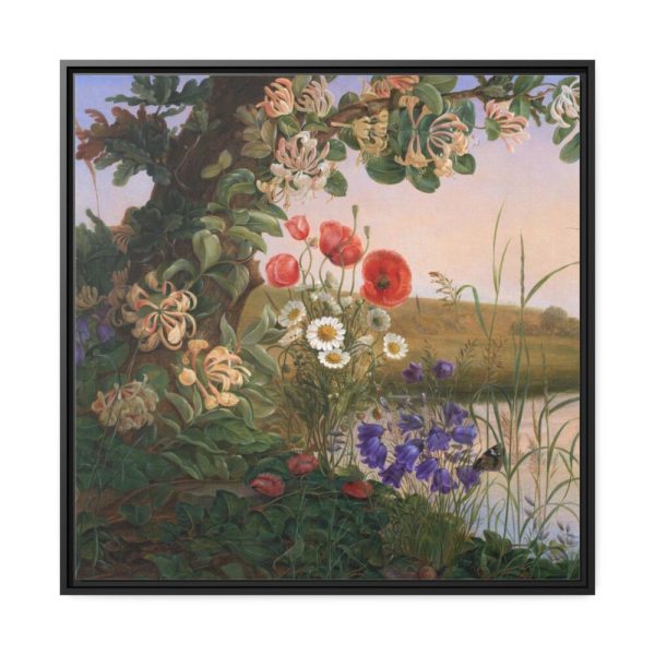88302-41.jpg Flower piece by Christine Løvmand Framed Canvas