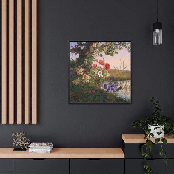 88302-44.jpg Flower piece by Christine Løvmand Framed Canvas