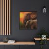 Art Elephants Sun Savannah Framed Canvas