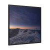Snow Covered Ciucas Peak Framed Canvas