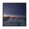 Snow Covered Ciucas Peak Framed Canvas