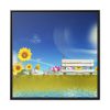 88302-91.jpg Sunflower Field With Blue Framed Canvas