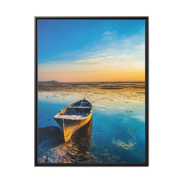 88303-1.jpg Old Boat in the Morning Sunlight Framed Canvas