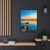 88303-4.jpg Old Boat in the Morning Sunlight Framed Canvas
