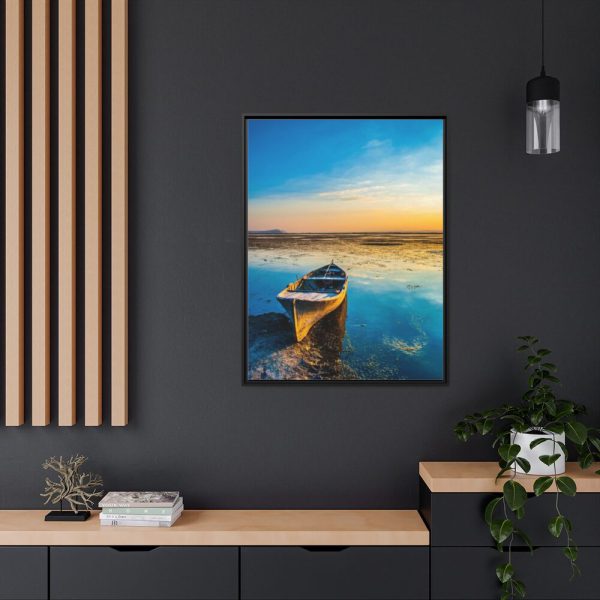 88303-4.jpg Old Boat in the Morning Sunlight Framed Canvas