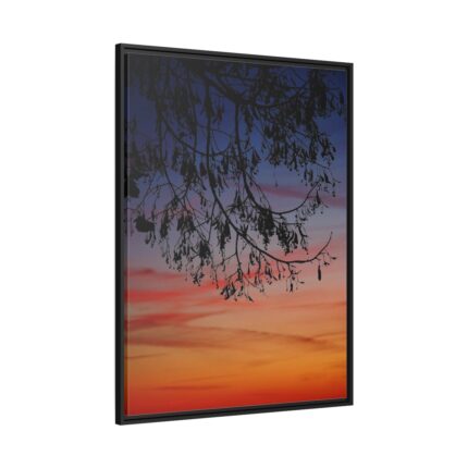 Gloomy Mystical Clouds Framed Canvas