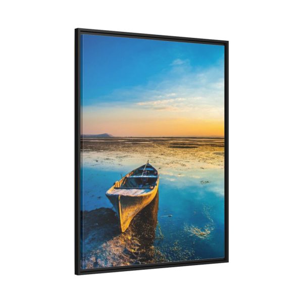 88303.jpg Old Boat in the Morning Sunlight Framed Canvas