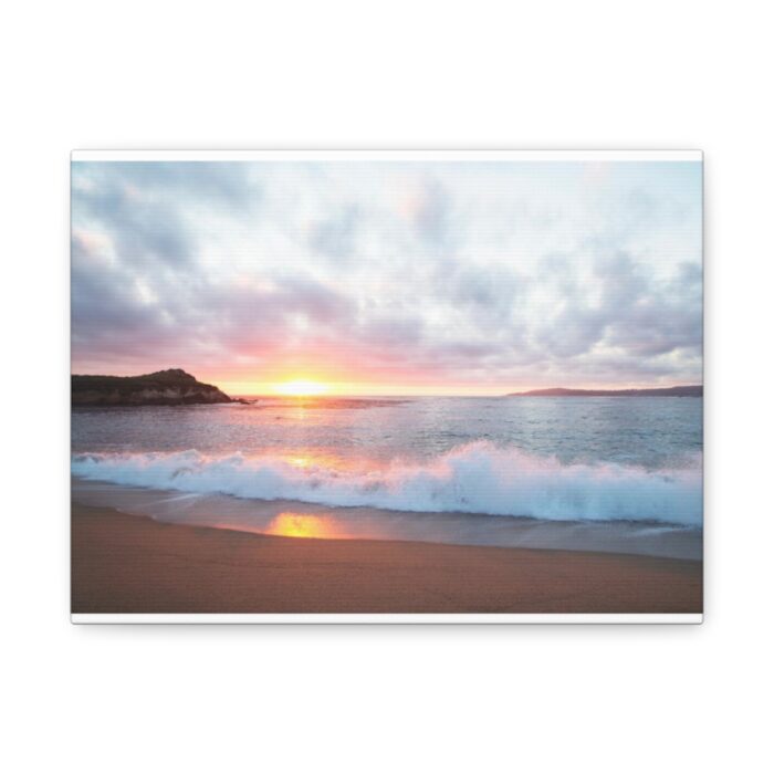 Pacific Coast Sunset at Monterey, California Standard Canvas - Image 6