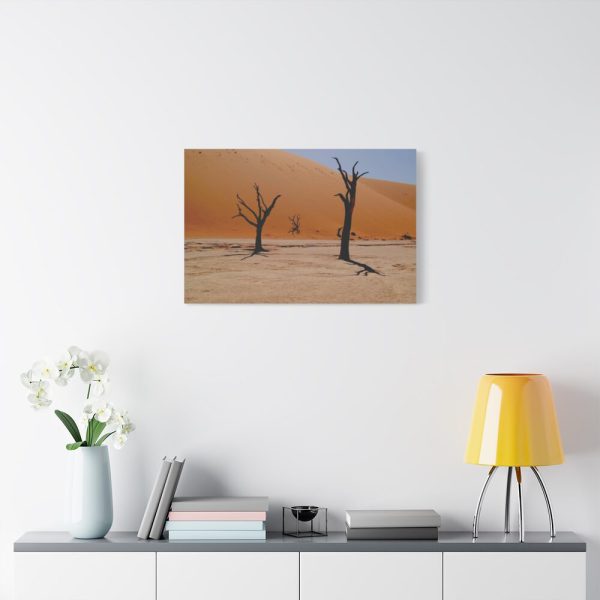 91633-2.jpg Desolate Trees in the Sandy Desert of Deadvlei Hiking Trail Standard Canvas