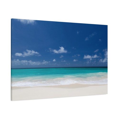 Blue Sky Sandy Beach Aesthetic Landscape Standard Canvas