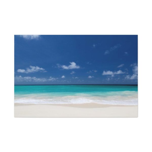 91638-1016.jpg Blue Sky Sandy Beach Aesthetic Landscape Standard Canvas