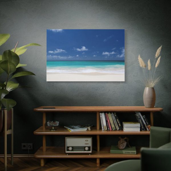 91638-1019.jpg Blue Sky Sandy Beach Aesthetic Landscape Standard Canvas