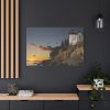 91638-1023.jpg Lighthouse and Beautiful Sunset Standard Canvas