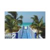 91638-1031.jpg Sunny Beach With Palm Tree and Blue Sky Standard Canvas