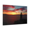 91638-1035.jpg Lighthouse and Red Sky in the Morning Standard Canvas