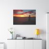 91638-1037.jpg Lighthouse and Red Sky in the Morning Standard Canvas