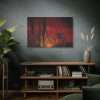 Butterfly on Nature Plant Grass Standard Canvas