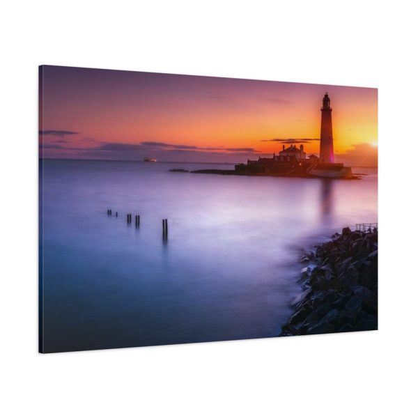 91638-1045.jpg Lighthouse in the Dusk Standard Canvas