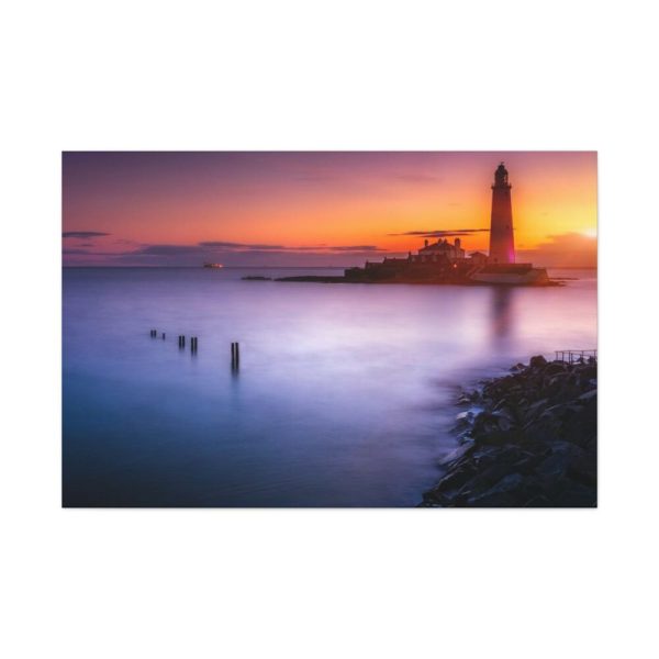 91638-1046.jpg Lighthouse in the Dusk Standard Canvas