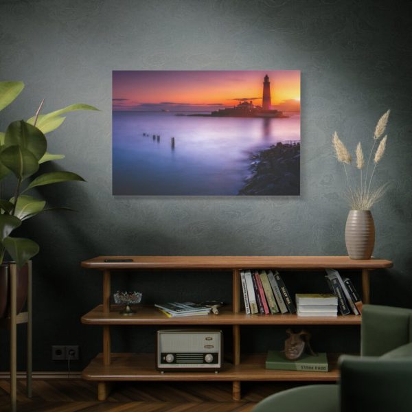 91638-1049.jpg Lighthouse in the Dusk Standard Canvas