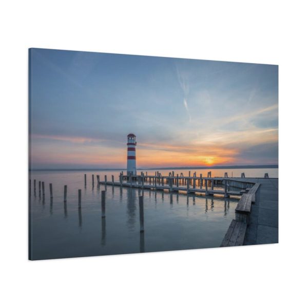 91638-1050.jpg Lighthouse on the Ocean Dock Standard Canvas