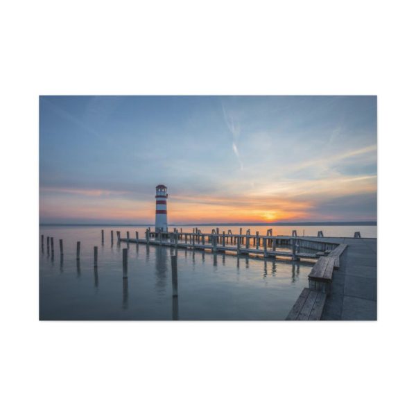 91638-1051.jpg Lighthouse on the Ocean Dock Standard Canvas