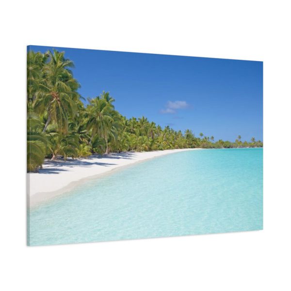 91638-1055.jpg Sunny Beach With Palm Tree Standard Canvas