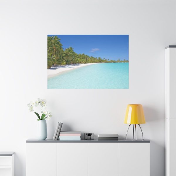 91638-1057.jpg Sunny Beach With Palm Tree Standard Canvas