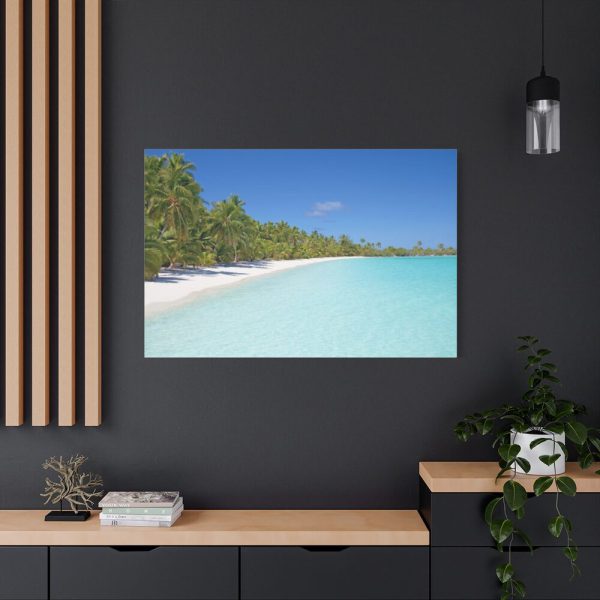 91638-1058.jpg Sunny Beach With Palm Tree Standard Canvas
