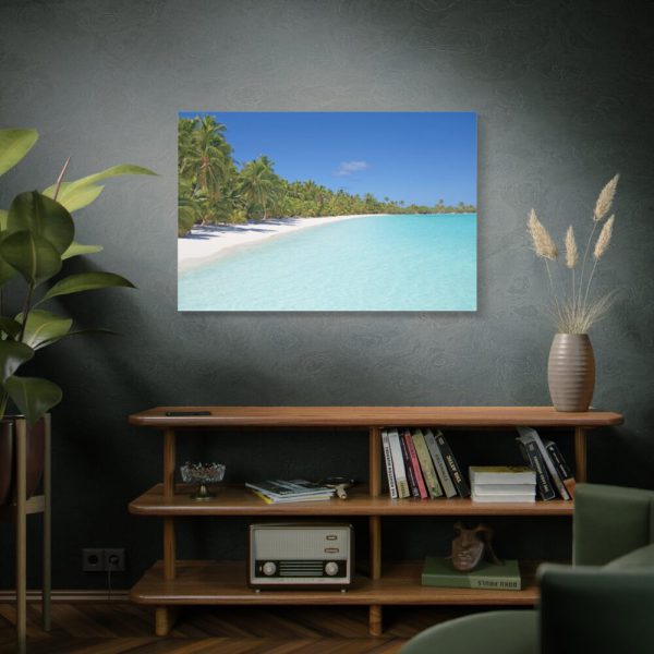 91638-1059.jpg Sunny Beach With Palm Tree Standard Canvas