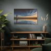91638-1069.jpg Water Reflection and Lighthouse in Dusk Standard Canvas