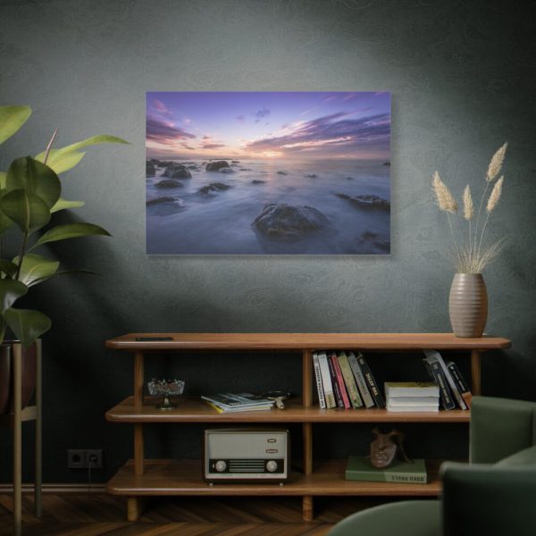 91638-1074.jpg A Scenic Shot of The Clouds and Sunset Standard Canvas