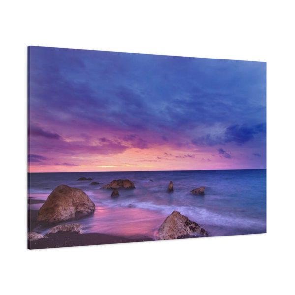 91638-1075.jpg Rocks, Pink, Purple and Navy Sky Standard Canvas