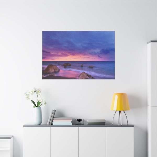 91638-1077.jpg Rocks, Pink, Purple and Navy Sky Standard Canvas