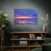 91638-1079.jpg Rocks, Pink, Purple and Navy Sky Standard Canvas