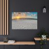 91638-1083.jpg Wind Rippled White Sand Beachline at Sunset Standard Canvas