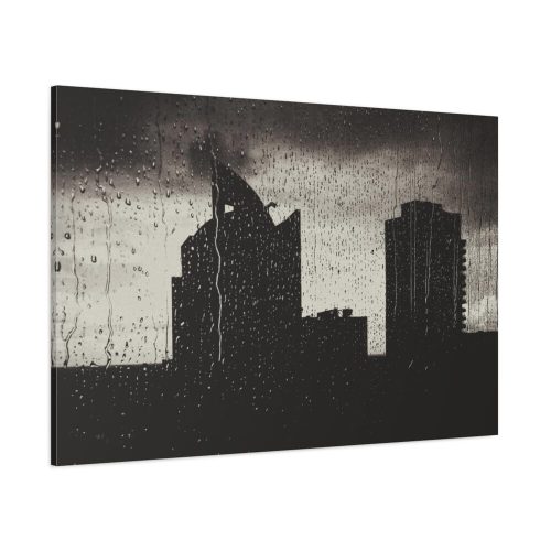 91638-1085.jpg Rainy Night from the Window Standard Canvas