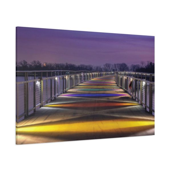91638-1098.jpg Bridge in the Colors of the Rainbow Standard Canvas
