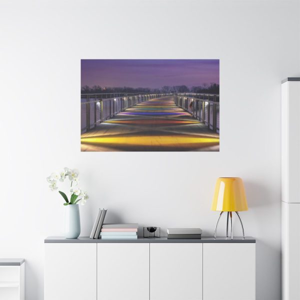 91638-1100.jpg Bridge in the Colors of the Rainbow Standard Canvas