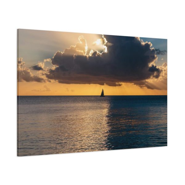 91638-1108.jpg Little Boat on the Ocean Standard Canvas