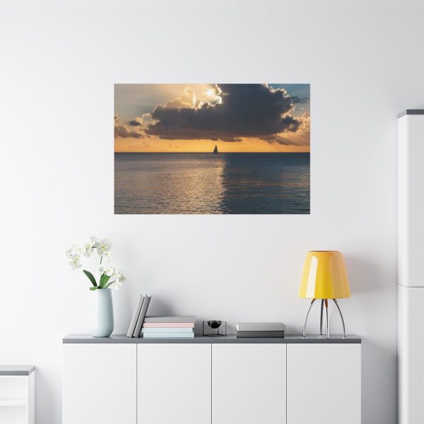 91638-1110.jpg Little Boat on the Ocean Standard Canvas