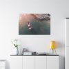 Lighthouse Drone View  Standard Canvas
