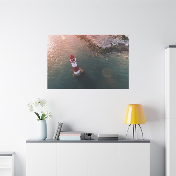 Lighthouse Drone View  Standard Canvas