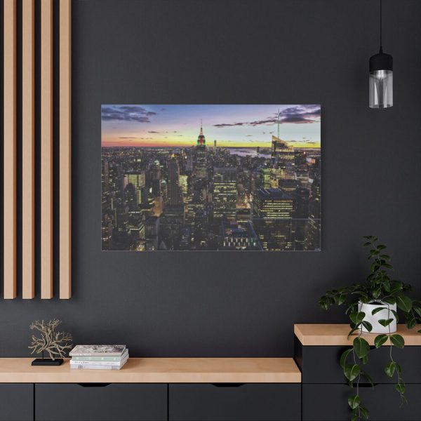 91638-1136.jpg City Building in the Evening Standard Canvas