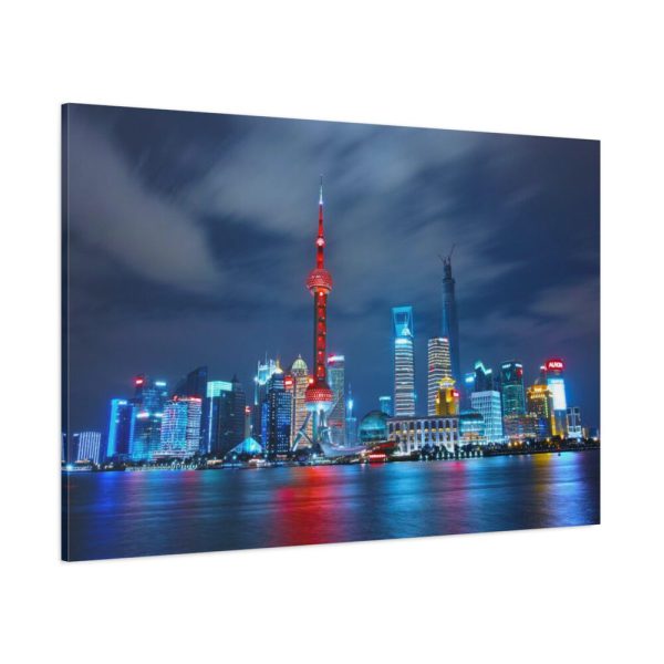 91638-1148.jpg Light Building in the Night Standard Canvas