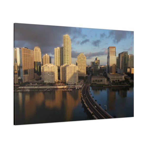 91638-1153.jpg Skyline in Miami, Florida Standard Canvas