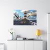 Lighthouse and Seagulls Standard Canvas