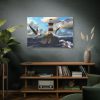 Lighthouse and Seagulls Standard Canvas