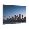 Buildings in the Night Standard Canvas