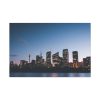 Buildings in the Night Standard Canvas